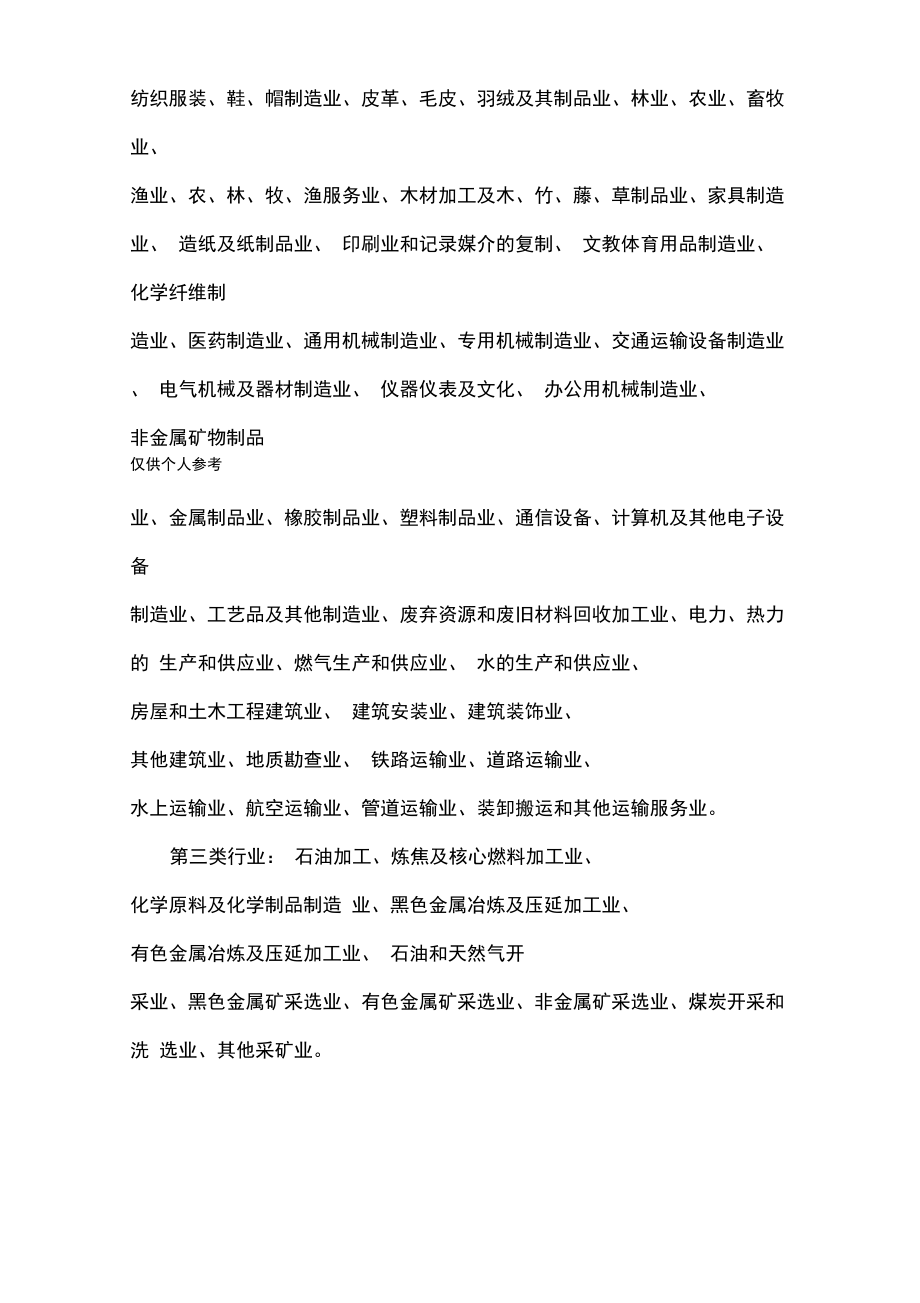三类工业用地与羽绒及制品加工行业分类解析